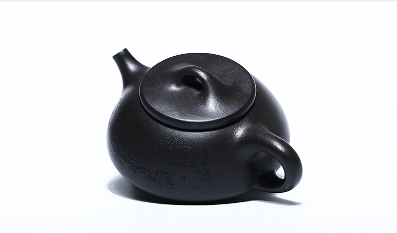 石瓢手工紫砂壺，精致典雅紫砂壺