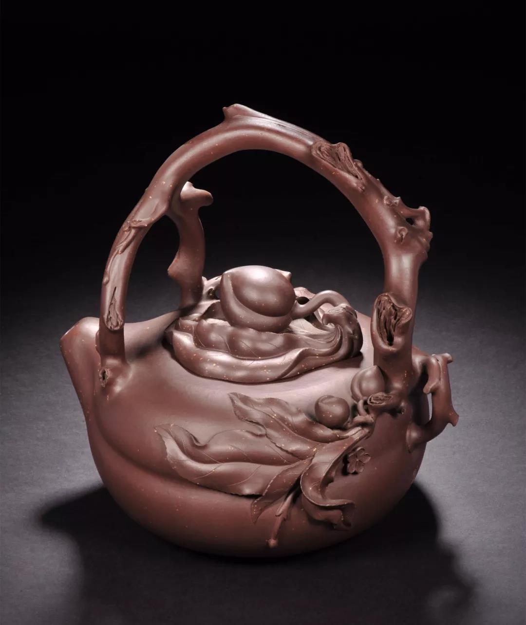 10種最美花器提梁壺，精美別致雕花紫砂壺!