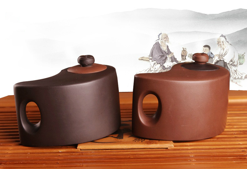 太極陰陽紫砂壺，創(chuàng)意格紫砂壺